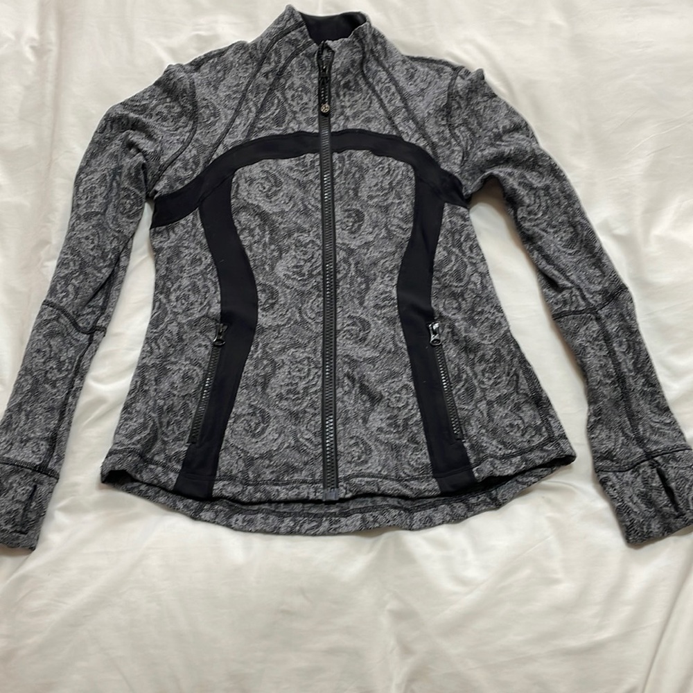 Lululemon Define Jacket Brushed Rose/ Herringbone Black